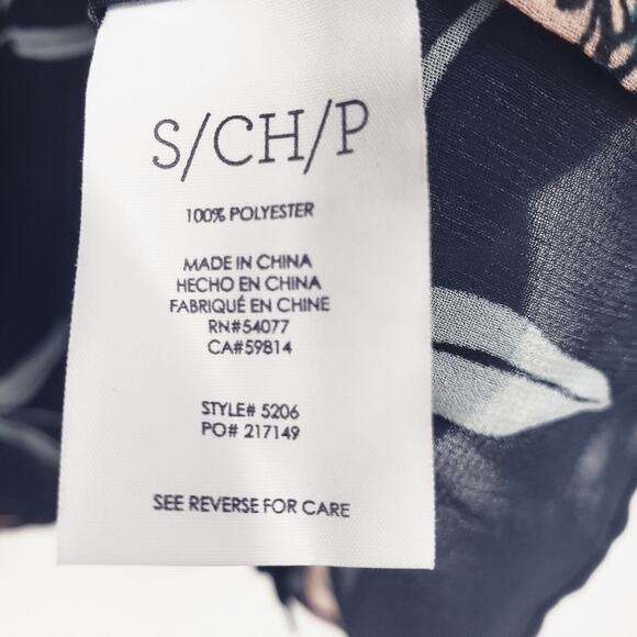 CAbi La Di Da Flare Sleeve Floral Sheer Button Down Blouse Small Cottagecore - Picture 7 of 7